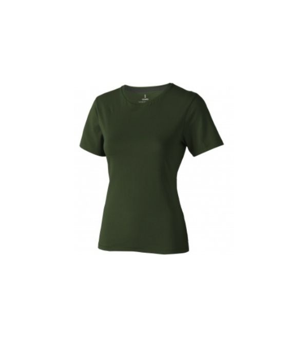 Logotrade promotional items photo of: Nanaimo short sleeve ladies T-shirt, army green