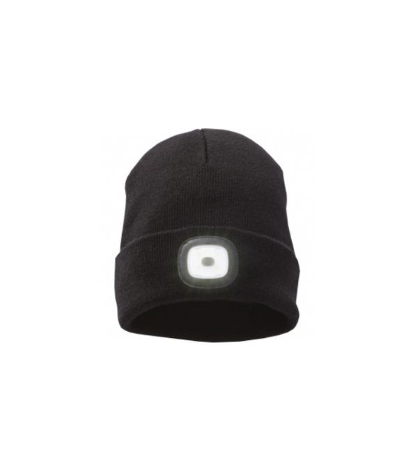 Logotrade promotional giveaway picture of: Mighty LED knit beanie, black color