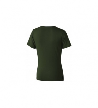 Logo trade corporate gifts image of: Nanaimo short sleeve ladies T-shirt, army green