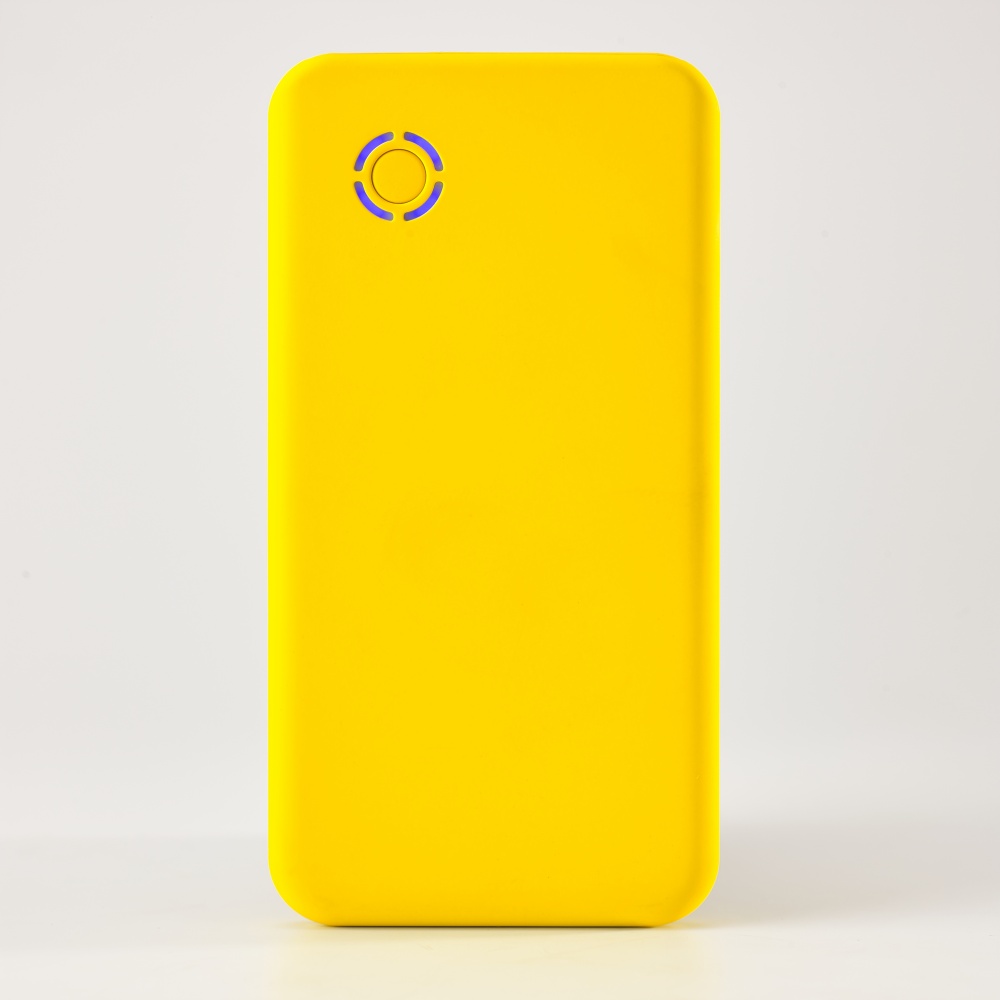 Logotrade promotional gift image of: Ergonomical RAY powerbank, 4000 mAh, yellow