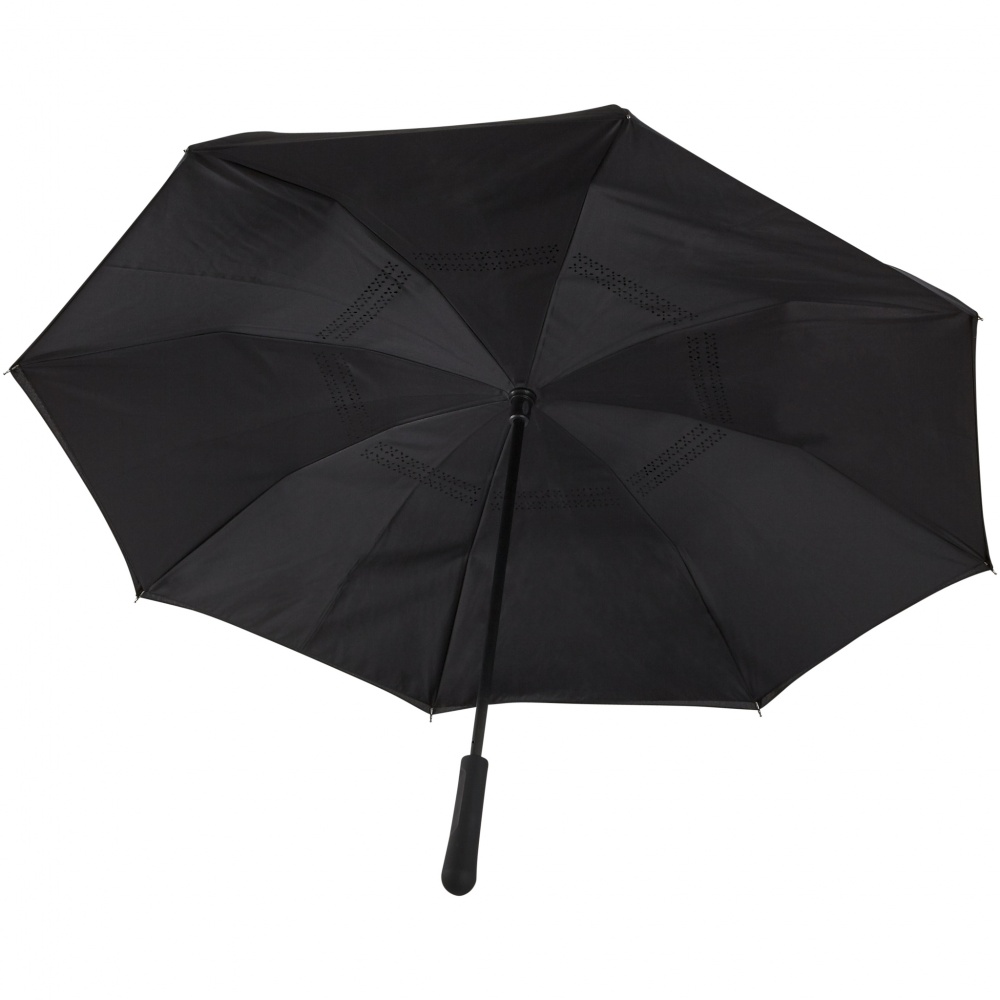 Logotrade promotional item picture of: Lima reversible 23" umbrella, black