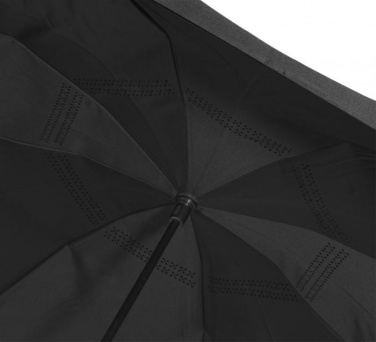 Logo trade promotional gifts image of: Lima reversible 23" umbrella, black