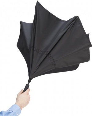 Logotrade advertising products photo of: Lima reversible 23" umbrella, black