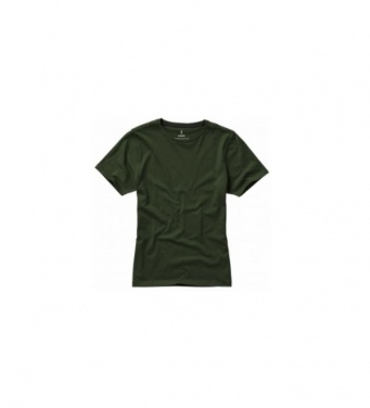 Logotrade promotional gift image of: Nanaimo short sleeve ladies T-shirt, army green