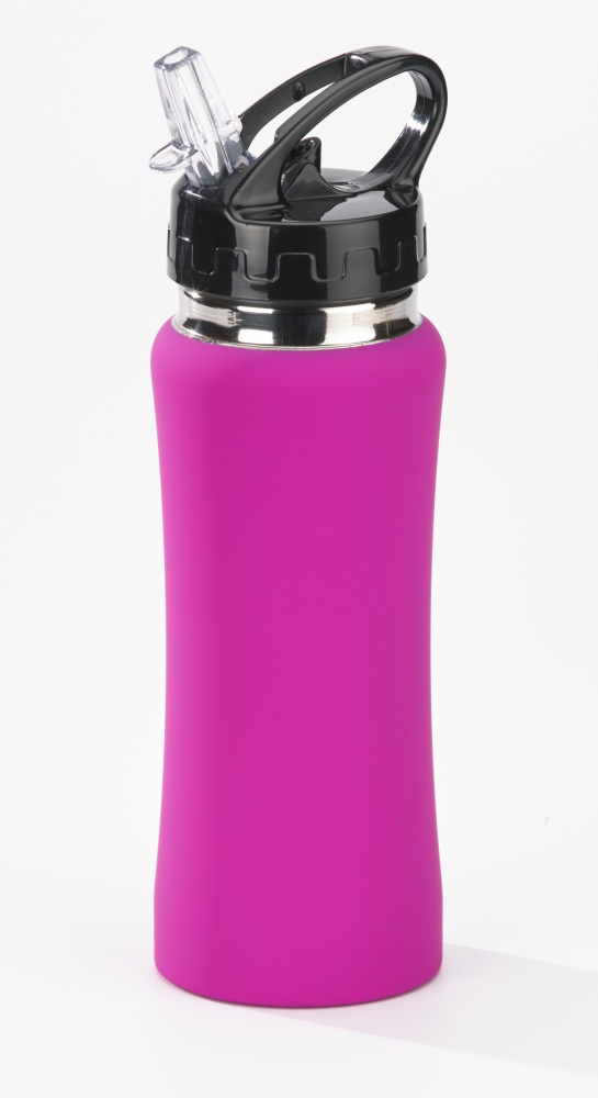 Logo trade promotional merchandise photo of: Drink bottle Colorissimo, 600 ml, lilac