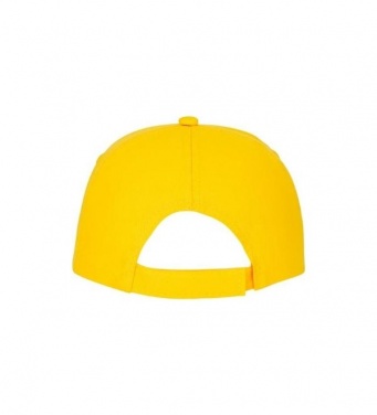 Logotrade promotional giveaway image of: Feniks 5 panel cap, yellow