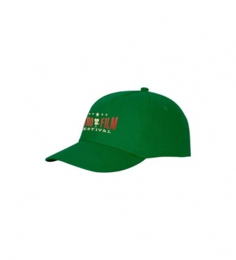 Logotrade promotional giveaway image of: Feniks 5 panel cap, green