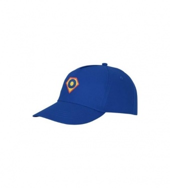 Logo trade promotional giveaway photo of: Feniks 5 panel cap, blue
