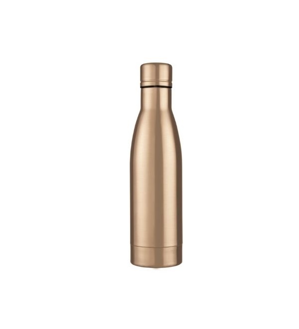 Logotrade promotional giveaway image of: Vasa copper vacuum insulated bottle, 500 ml, golden