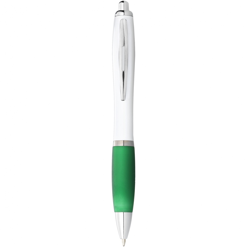 Logo trade promotional product photo of: Ballpoint pen Nash, green