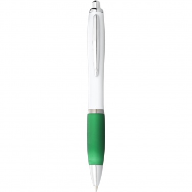 Logotrade corporate gift picture of: Ballpoint pen Nash, green