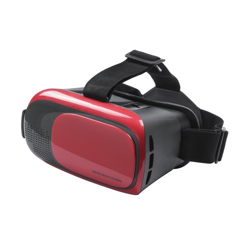 Logo trade corporate gifts picture of: Virtual reality glasses set, red color
