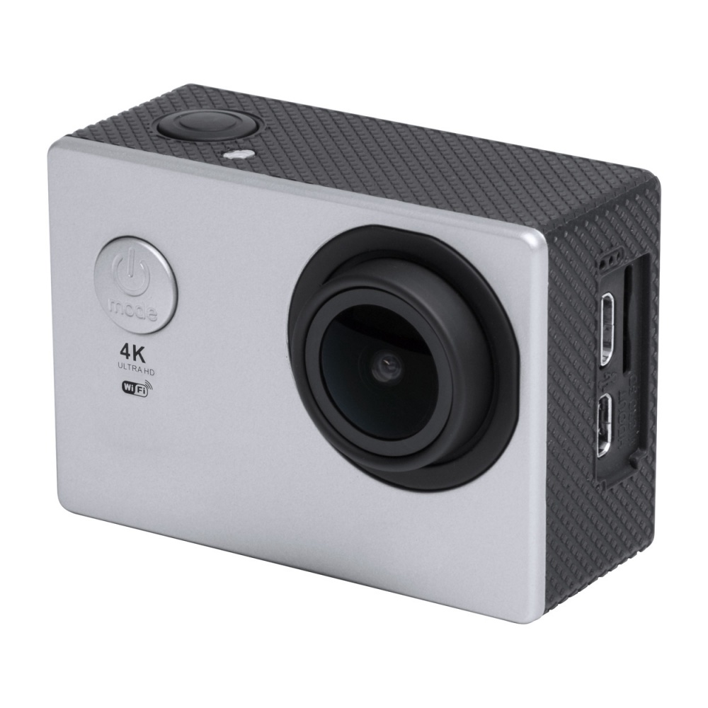 Logo trade promotional products image of: Action camera 4K plastic silver