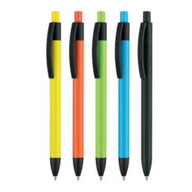 Logo trade promotional merchandise photo of: Pen, soft touch, Capri, black
