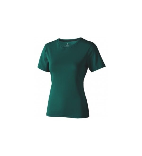 Logotrade promotional giveaway picture of: Nanaimo short sleeve ladies T-shirt, dark green