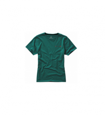 Logotrade promotional gift image of: Nanaimo short sleeve ladies T-shirt, dark green