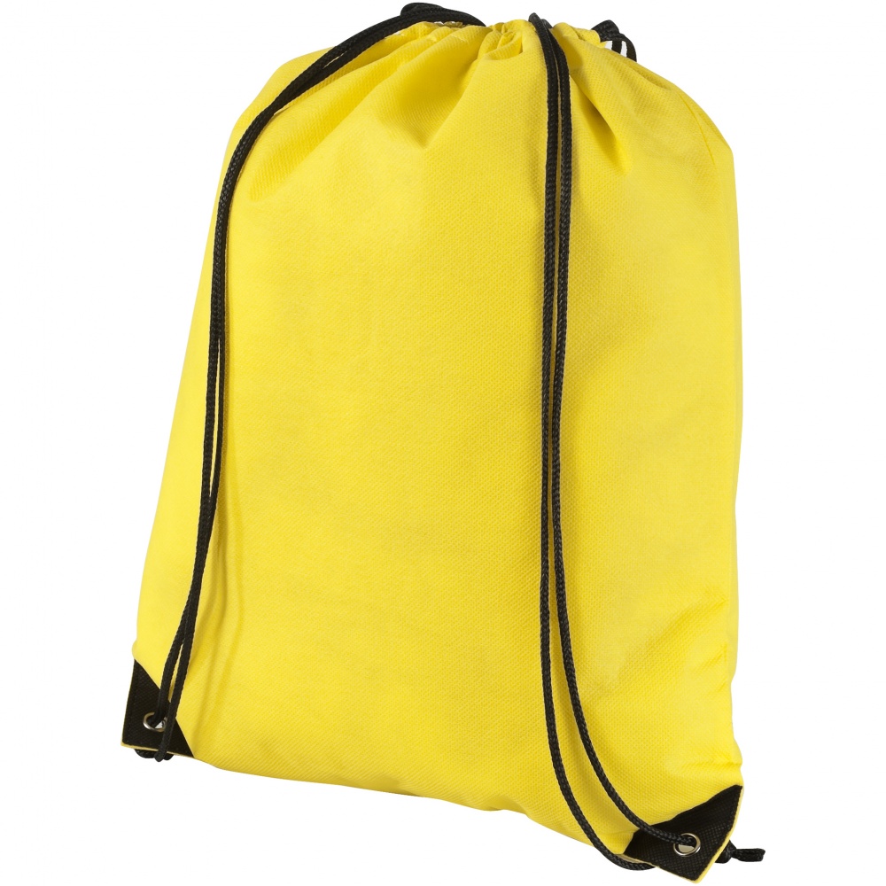 Logotrade promotional gift image of: Evergreen non woven premium rucksack eco, light yellow