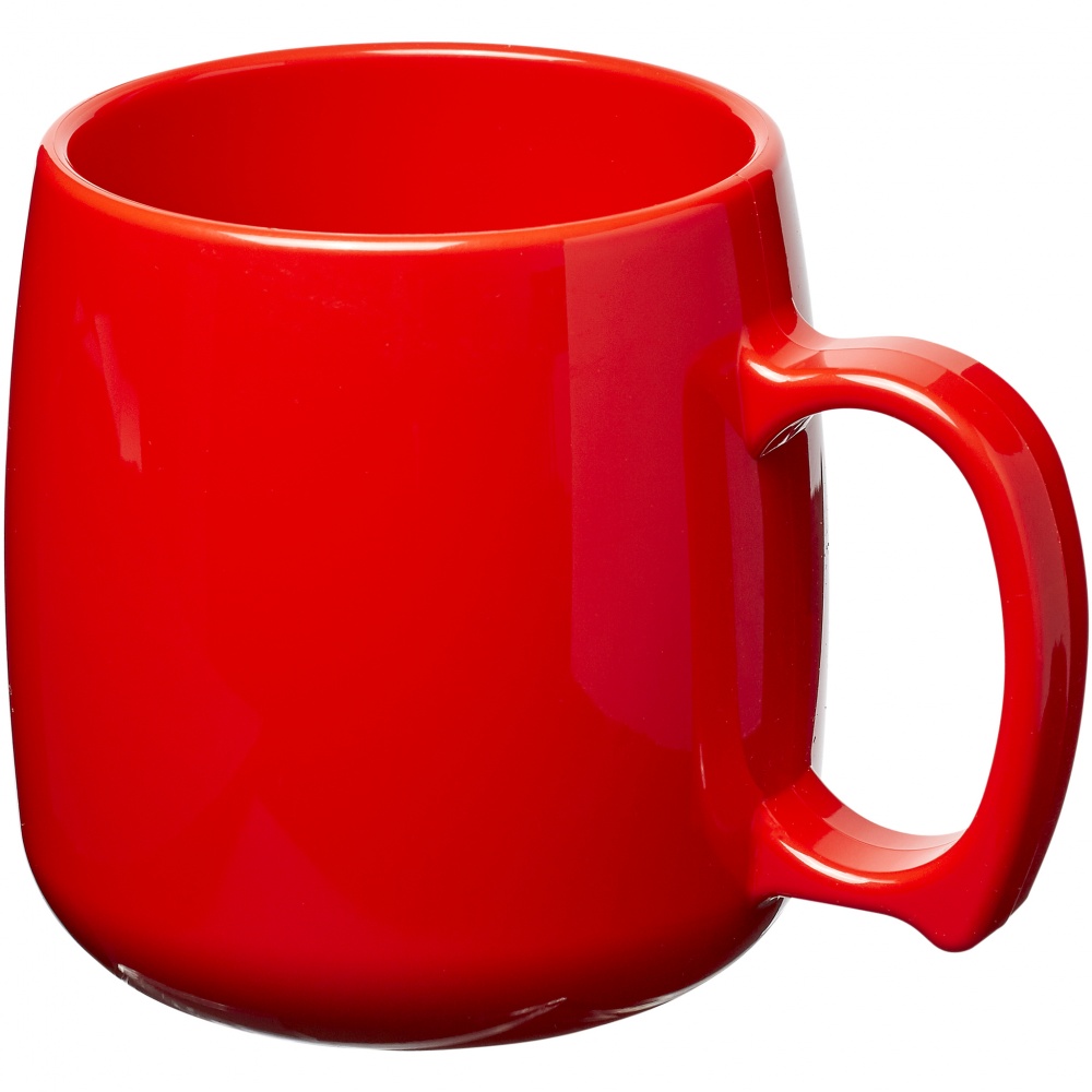 Logotrade advertising product picture of: Comfortable plastic coffee mug Classic, red