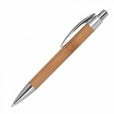 Logotrade advertising product image of: #9 Bamboo ballpen with sharp clip, beige