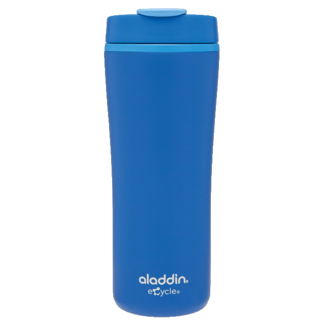 Logo trade corporate gift photo of: Thermos mug made of recyclable material, blue