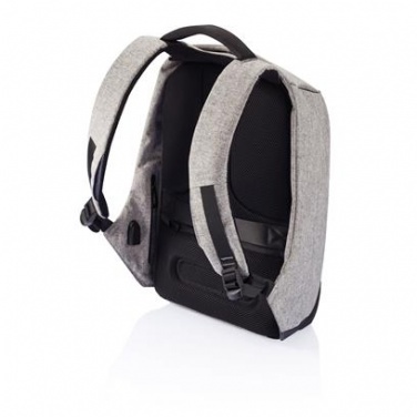 Logo trade promotional giveaway photo of: Backpack anti-theft, gray