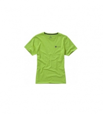 Logotrade corporate gift image of: Nanaimo short sleeve ladies T-shirt, light green