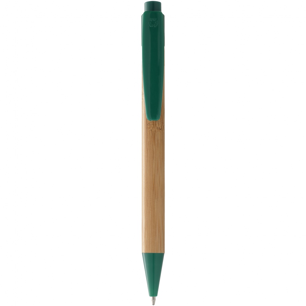 Logotrade promotional products photo of: Borneo ballpoint pen, green