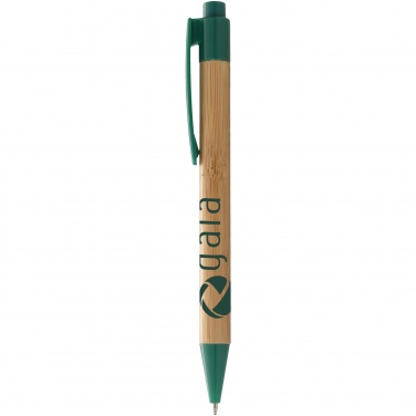 Logo trade promotional gifts picture of: Borneo ballpoint pen, green