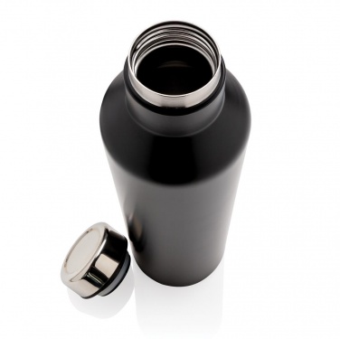 Logotrade promotional item image of: Modern vacuum stainless steel water bottle, black