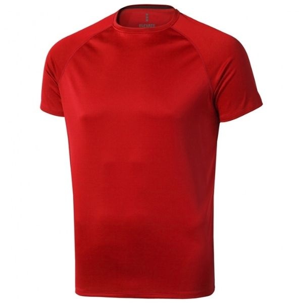 Logo trade promotional merchandise picture of: Niagara short sleeve T-shirt, red