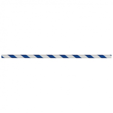 Logotrade promotional item picture of: Set of 100 drink straws made of paper, white blue