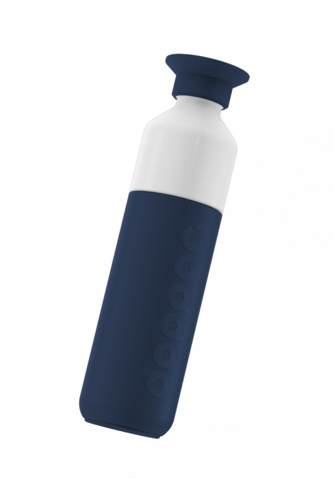 Logo trade advertising products image of: Dopper water bottle Insulated 350 ml, navy
