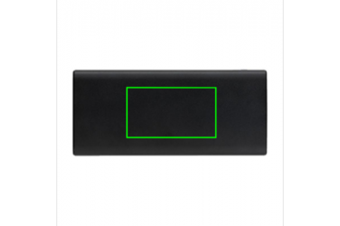 Logo trade promotional giveaways picture of: Aluminum 18W 10.000 mAh PD Powerbank, black