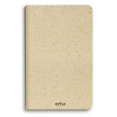 Logotrade corporate gift image of: Erba notebook made of grass, beige