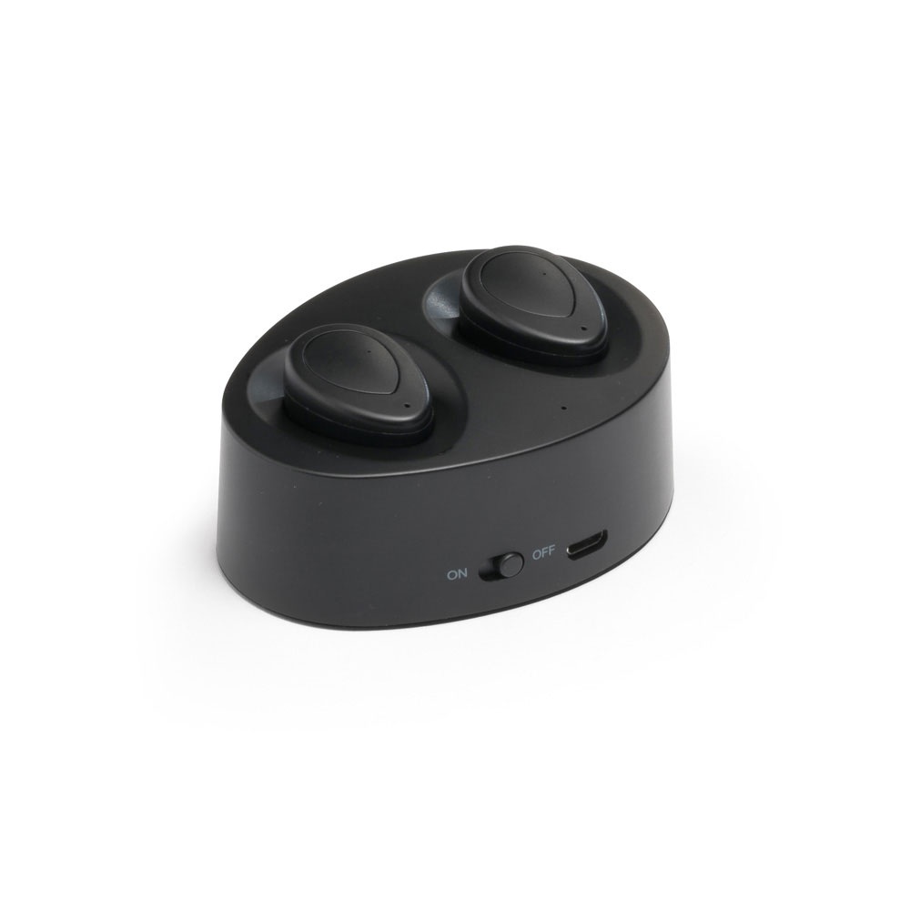 Logotrade promotional products photo of: Wireless earphones CHARGAFF, black