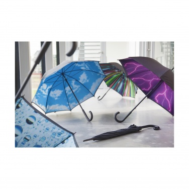 Logo trade advertising products picture of: Umbrella  Image Cloudy Day, black