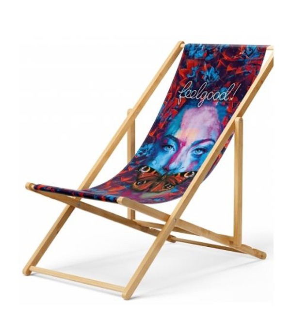 Logo trade promotional merchandise picture of: Deckchair with your logo