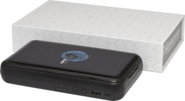 Logotrade promotional gifts photo of: Nucleus UV smartphone sanitizer with 10000 mAh powerbank, black