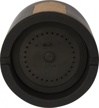 Logotrade promotional merchandise photo of: Roca limestone / cork Bluetooth® speaker, black