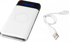 Constant 10000MAH Wireless Power Bank with LED, white