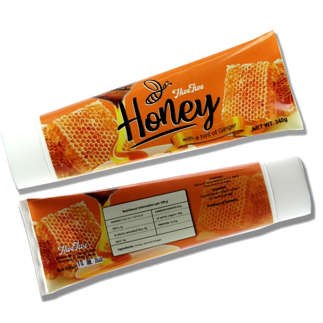 Logotrade corporate gift picture of: Custom Honey Squeezy Tube, 340 g