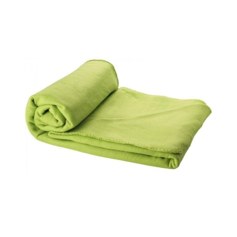 Logo trade promotional products picture of: Huggy blanket and pouch, light green