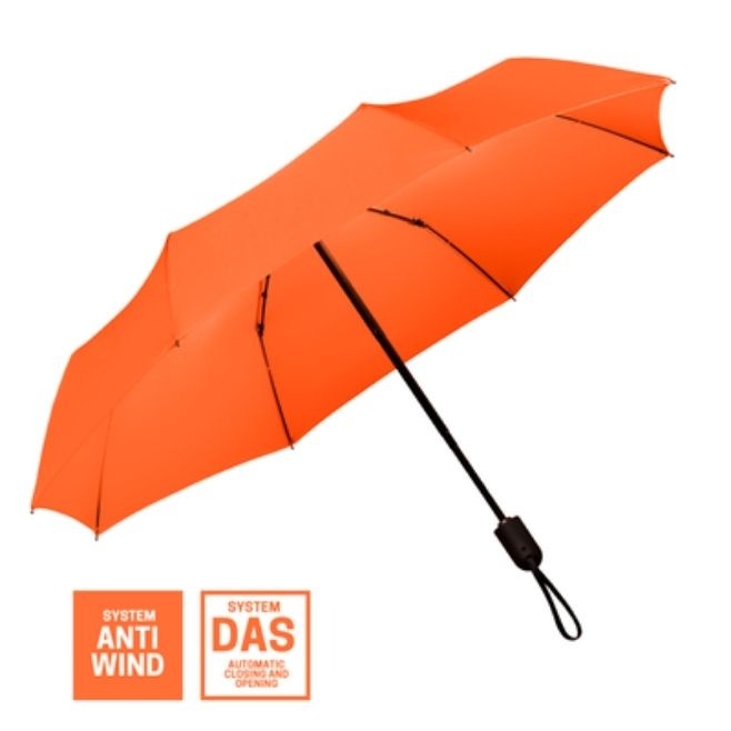 Logo trade promotional gift photo of: Full automatic umbrella Cambridge, orange