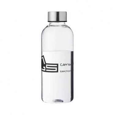 Spring 600 ml Tritan™ sport bottle, transparent clear with logo