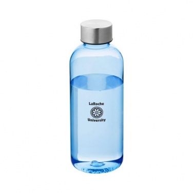 Spring 600 ml Tritan™ sport bottle,Transparent blue with logo