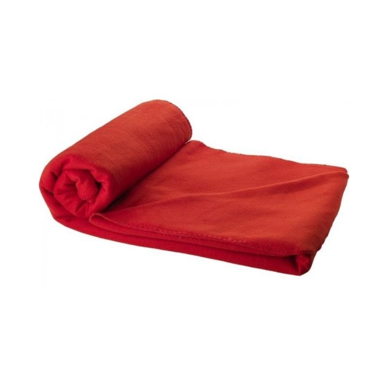 Logotrade corporate gifts photo of: Huggy blanket and pouch, red