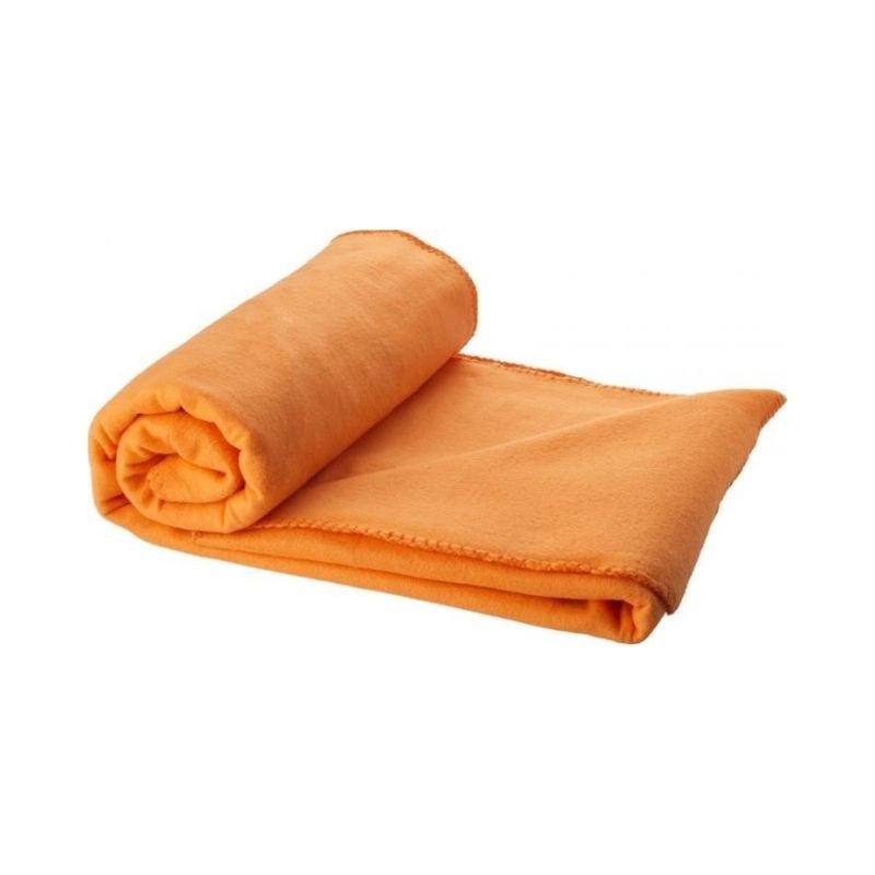 Logotrade promotional products photo of: Huggy blanket and pouch, orange