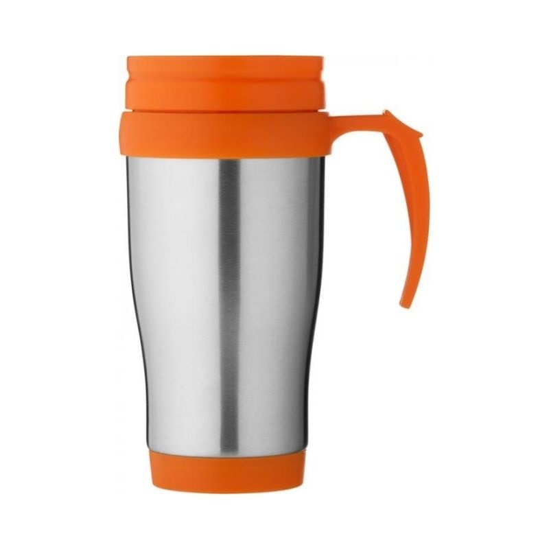 Logo trade corporate gifts picture of: #66 Sanibel insulated mug, orange