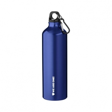 Pacific 770 ml sport bottle with carabiner, blue with logo