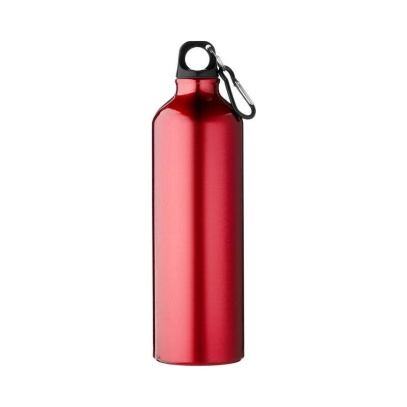 Logotrade promotional giveaway image of: Pacific bottle with carabiner, red